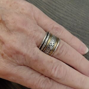 Silver 9.25 Stack Look Ring 7